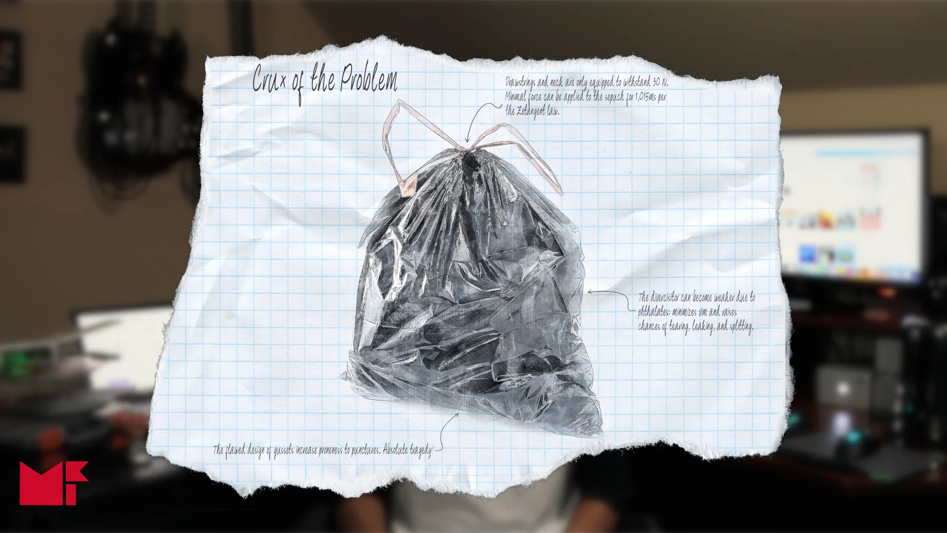 Still from Normand Moyles Teaches Taking Out the Trash.